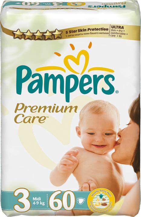 Pampers Premium Care Size 3 (60pcs)