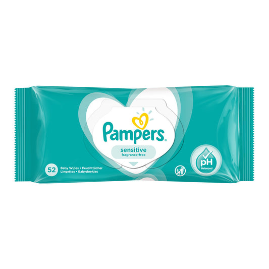 Pampers Sensitive Baby Wipes 52pcs